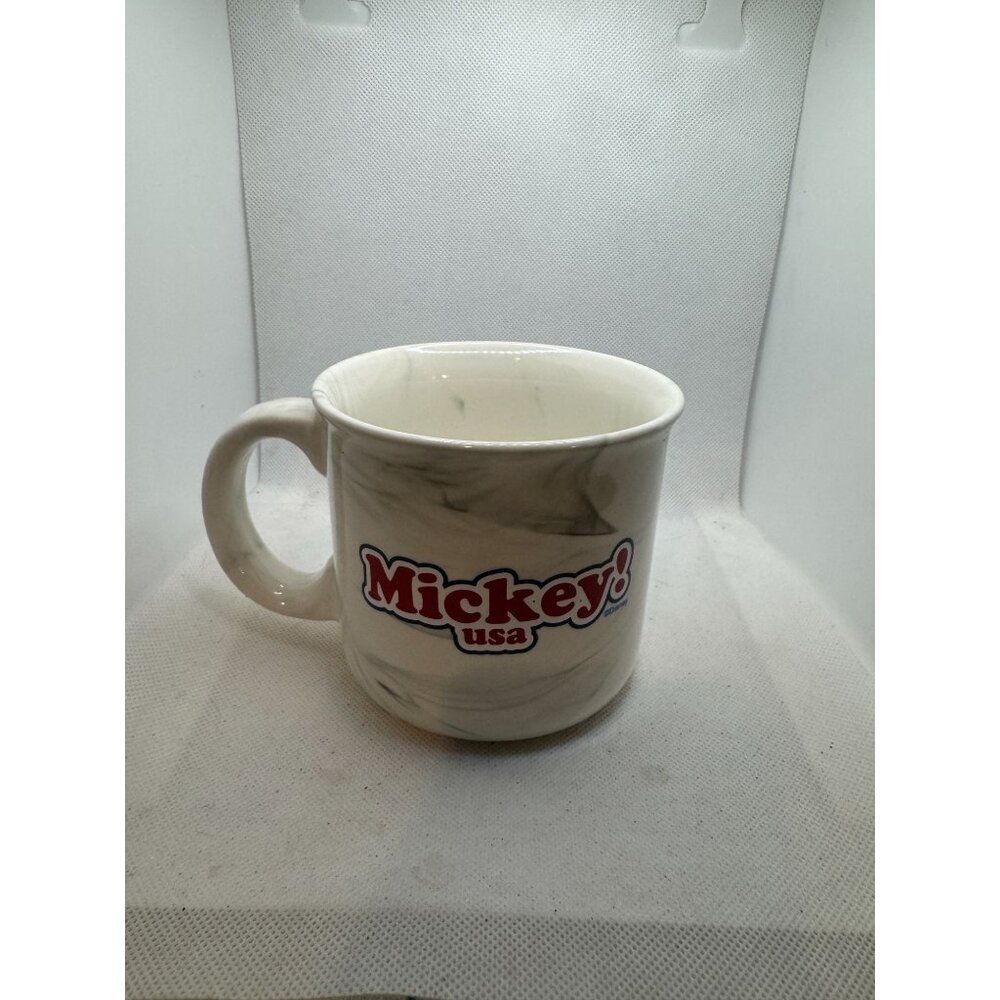 Disney Mickey USA Ceramic Mug With Marble Design Stars & Stripes Theme